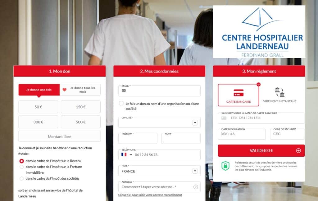 Dons à l&rsquo;hôpital de Landerneau